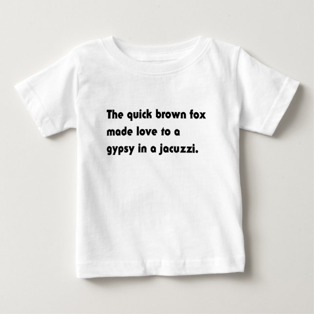 Den Snabba Bruna Räven... Zigenar Jacuzzi Pangram  Tröja (Framsida)