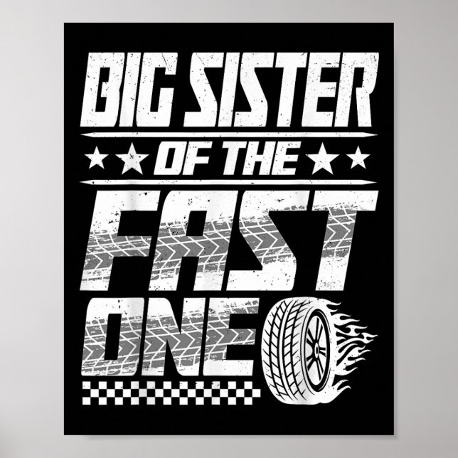 Den snabba Tävlan en första födelsedag C Poster (Framsidan)