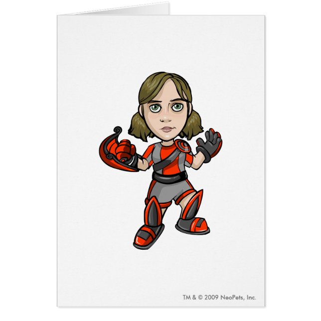 Den Snarkie Virtupets utrymmestationen bemannar Hälsningskort (Framsidan)