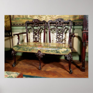 Den sned soffan, med tapestryen placerar, liknande poster