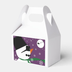Den snögubbe- & Santa julfavören boxas Presentaskar