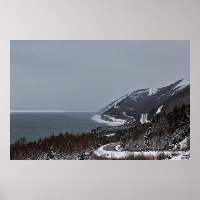 Den snöig sidan av slingan poster (Framsidan)