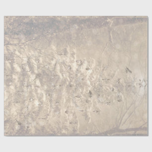 Den snöig vintern landskap helgdagsjalen presentpapper
