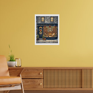 Den snöiga hyllplanschen poster