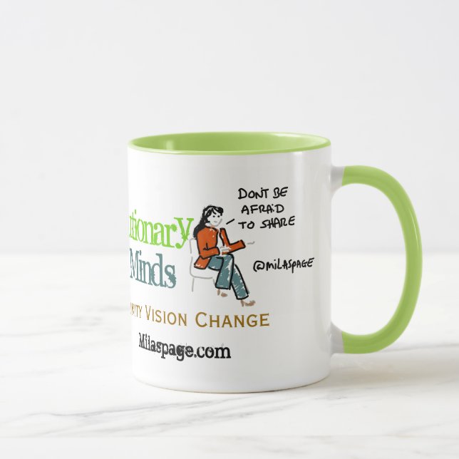 Den sociala massmediakafferevolutionären varar mugg (Höger)