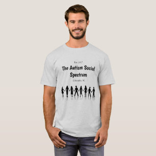 Den sociala spectrumen för Autism av Columbia T Shirt