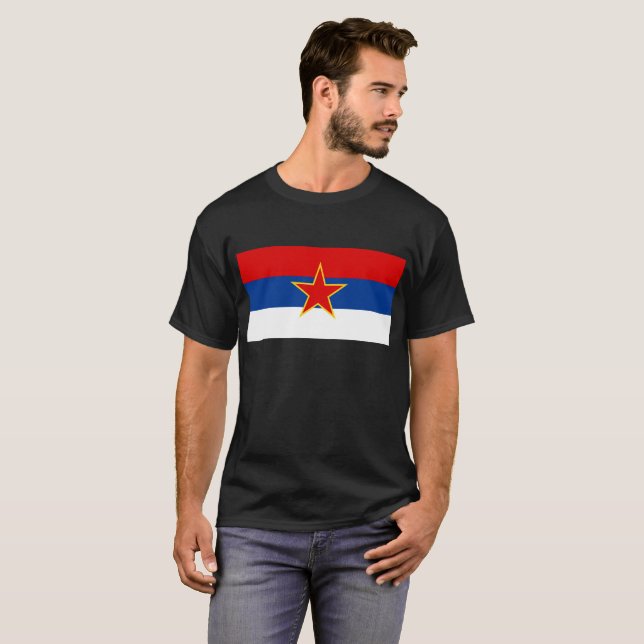 Den socialistiska republiken av Serbia sjunker T Shirt (Hel framsida)