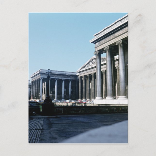 Den södra fronten av British Museum Vykort (Framsida)