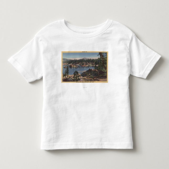 Den södra kusten beskådar av stenblockfjärden t-shirt (Framsida)