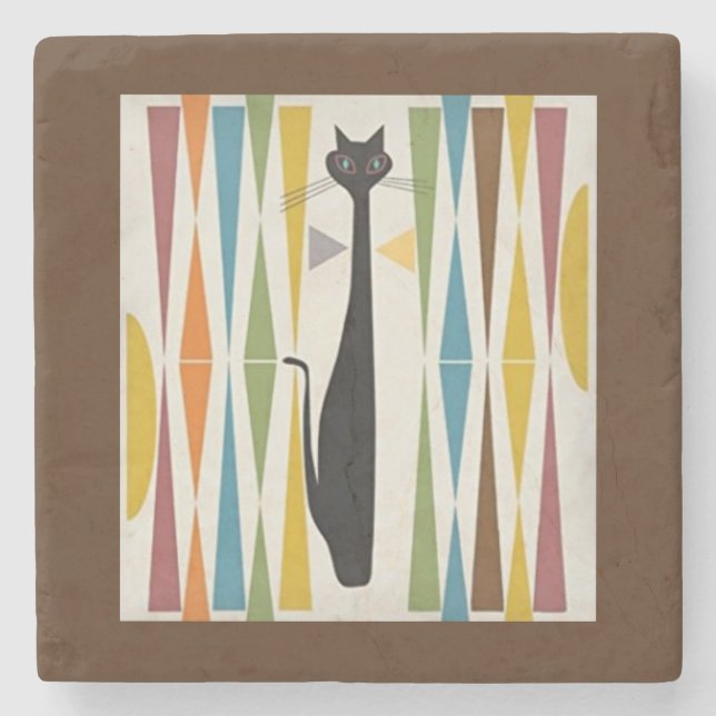 Den sofistikerade kattstenen Underlägg (Framsidan)