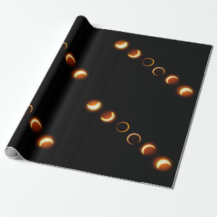 Den sol- förmörkelsen arrangerar gradvis slå in presentpapper