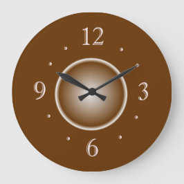 Den solbrända bruntet med vitglöd verkställer > stor klocka