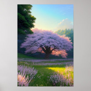 Den solidariska bärkraften i Cherry Blommar Poster