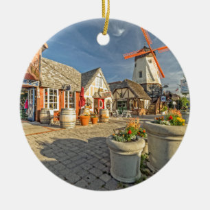 Den Solvang kvarn beskådar Julgransprydnad Keramik