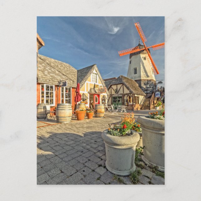 Den Solvang kvarn beskådar Vykort (Framsida)