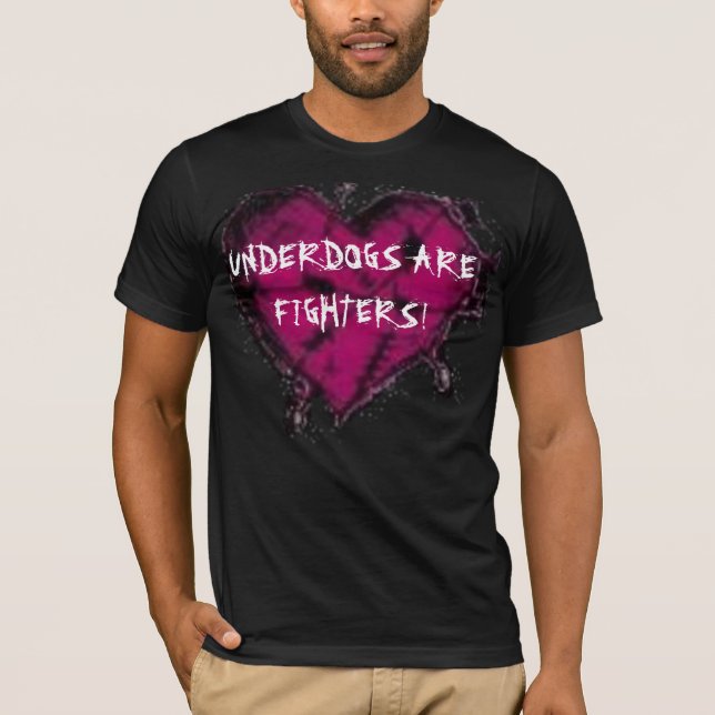 Den som är i underläge är kämpar t-shirt (Framsida)