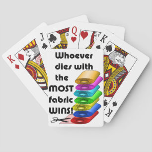 Den som dör med de flesta textilier vinner! kortlek