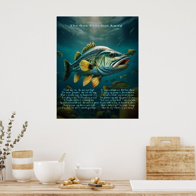 Den som Harna Poster med Dikt (Kök)