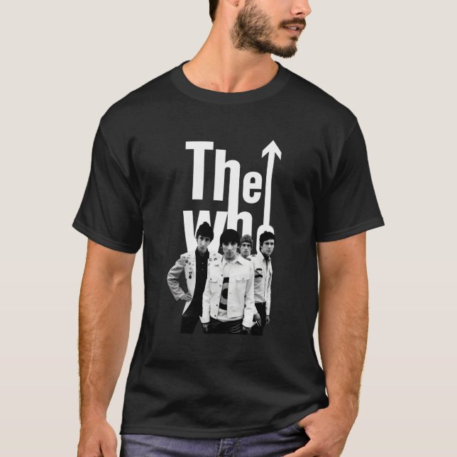 Den som Officiell 60's Black White Band T Shirt (Framsida)