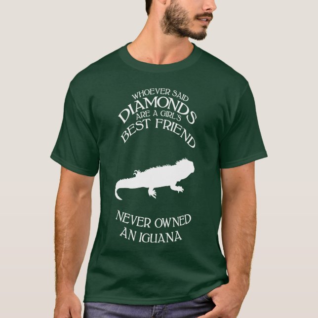 Den som sa diamanterna är tjejer bästa vänner vän. t shirt (Framsida)