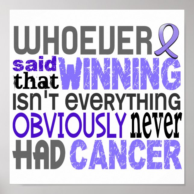 Den som sa esofageal Cancer Poster (Framsidan)