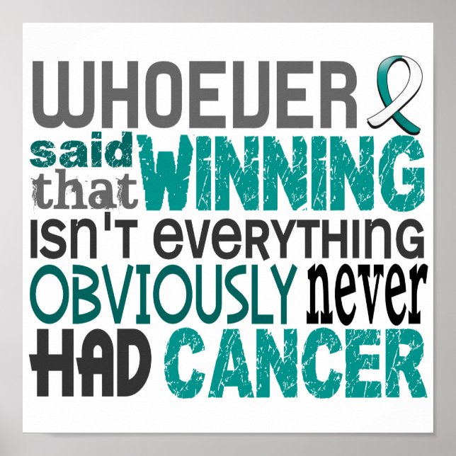 Den som sa livmoderhalscancer poster (Framsidan)