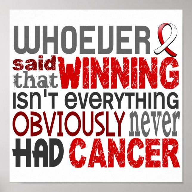 Den som sa oral cancer poster (Framsidan)