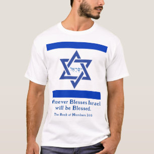 "Den som välsignar Israel kommer att välsignas!" A T Shirt