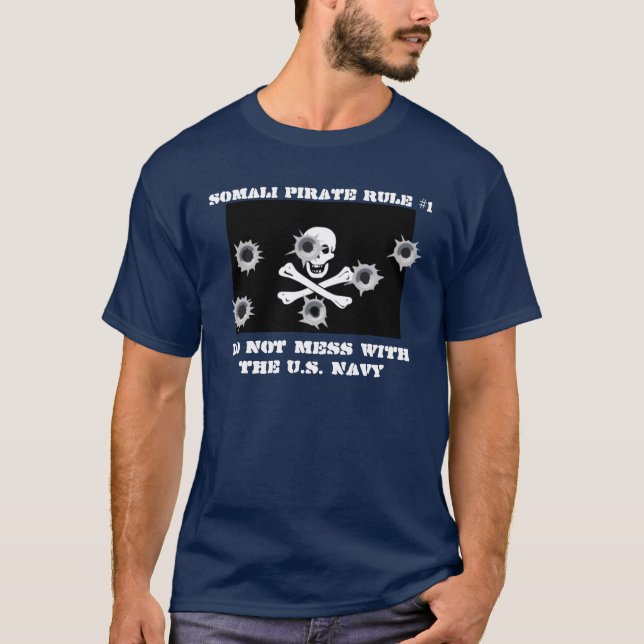 Den somaliska piraten härskar #1 t-shirt (Framsida)