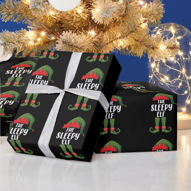 Den sömniga älvfamiljen Matchande grupp jul  Presentpapper (Helgdagar)
