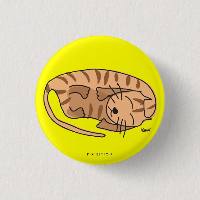 Den sömniga katten knäppas knapp (Framsida)