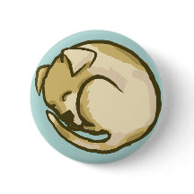 Den sömniga valpen knäppas