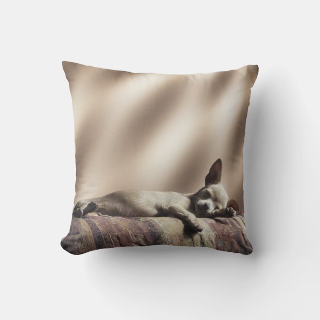 Den sömniga valpen kudder kudde (Framsida)