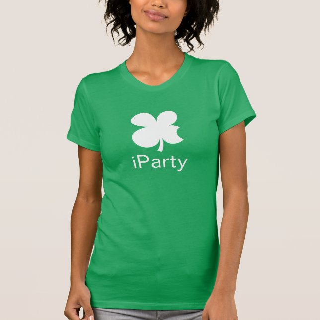 Den söta grönten klöver St patrick's day T Shirt (Framsida)