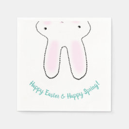 Den söta Påskharn Glad påsk Lycklig Vår lustig Pappersservett