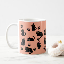 Den söta svarta kattmuggen - en perfekt present fö kaffemugg