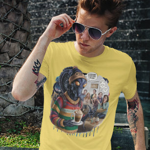 Den söta utomjordingen för kaffe älskare t shirt