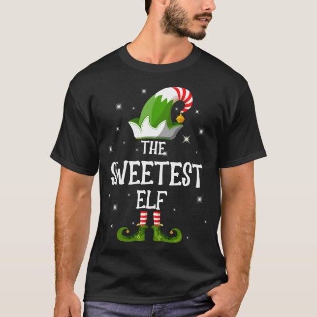 Den sötaste Elf-familjen som matchar jul T Shirt (Framsida)