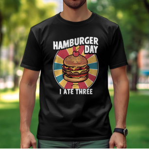 Den sötaste överraskningen: Hamburger med ett körs T Shirt