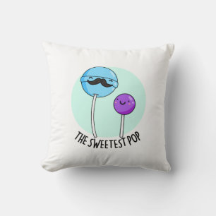 Den sötaste pop-funny Lollipop Pun Kudde