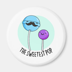 Den sötaste pop-funny Lollipop Pun Magnet