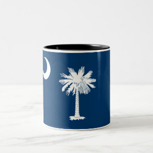 Den South Carolina statlig flagga Två-Tonar Två-Tonad Mugg