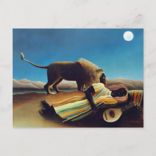 "Den sova zigenaren" vid Henri Rousseau Vykort