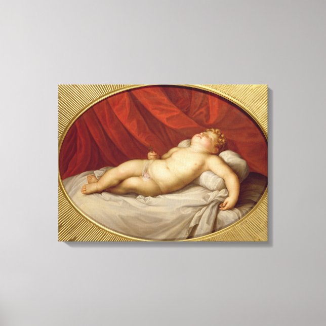 Den sovande Cupid Canvastryck (Framsida)