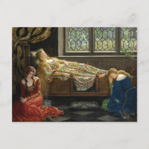 Den sovande skönheten John Collier Vykort