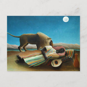 Den sovande zigenaren av Henri Rousseau (1897) Vykort