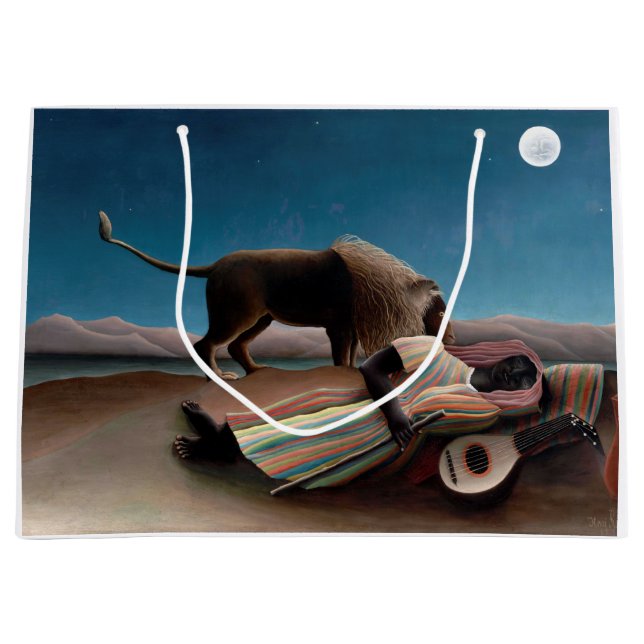 Den sovande zigenaren Henri Rousseau (Framsidan)