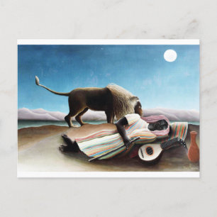 Den sovande zigenaren Henri Rousseau (1897) Vykort