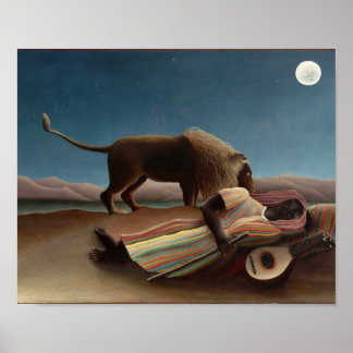 Den sovande zigenaren Henri Rousseau Poster
