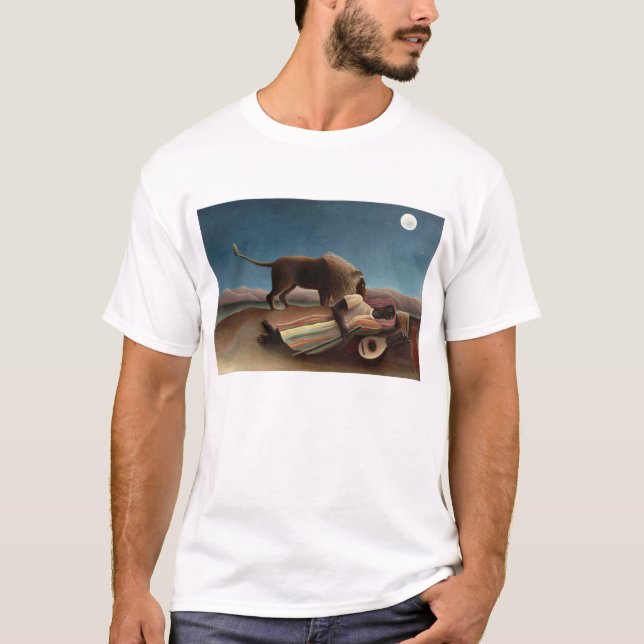 Den sovande zigenaren Henri Rousseau T Shirt (Framsida)
